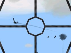 A look through the gunsight of the Japanese Ships guns as it takes out a Corsair